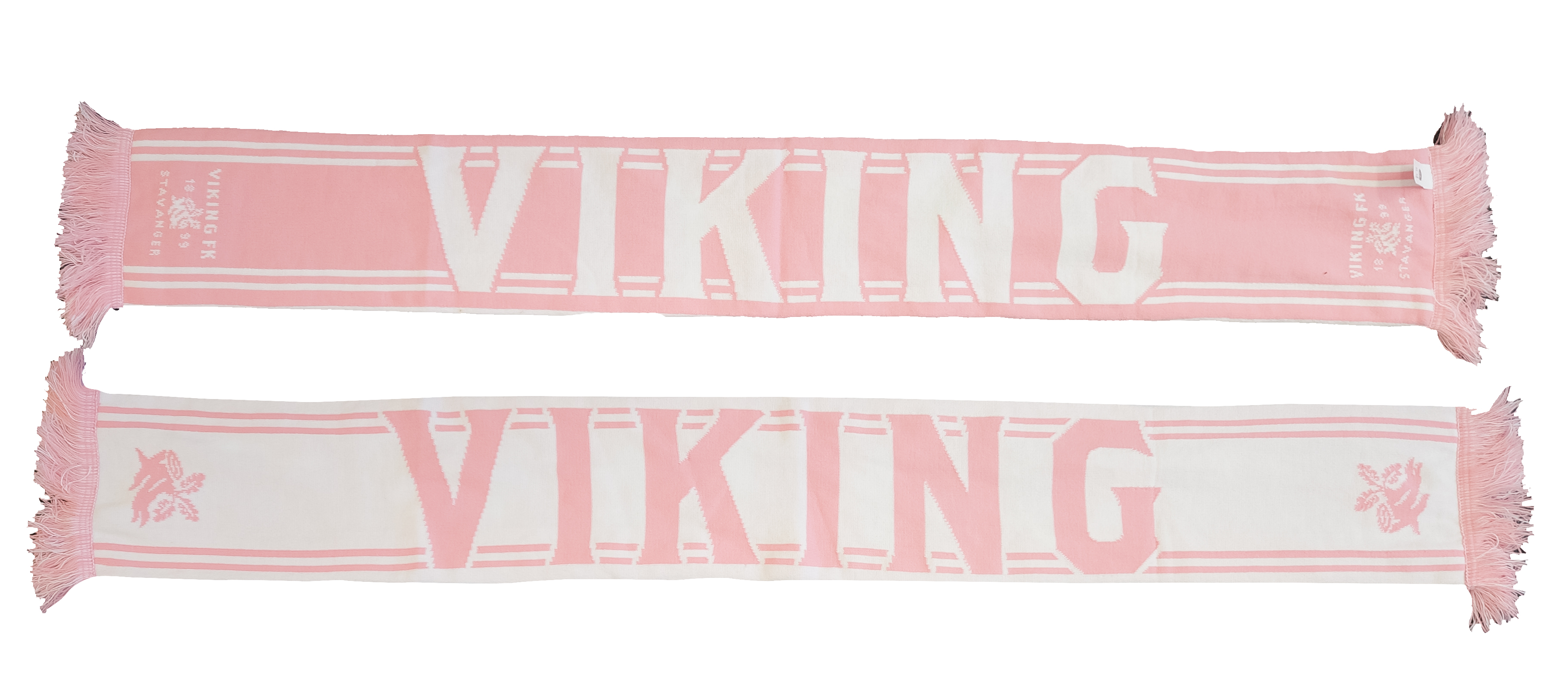 Skjerf rosa/hvit