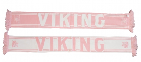 Skjerf rosa/hvit